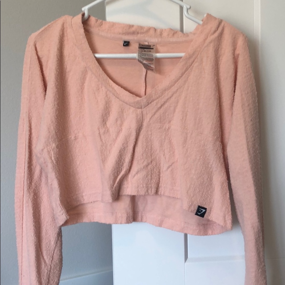 Gymshark cropped towel sweatshirt